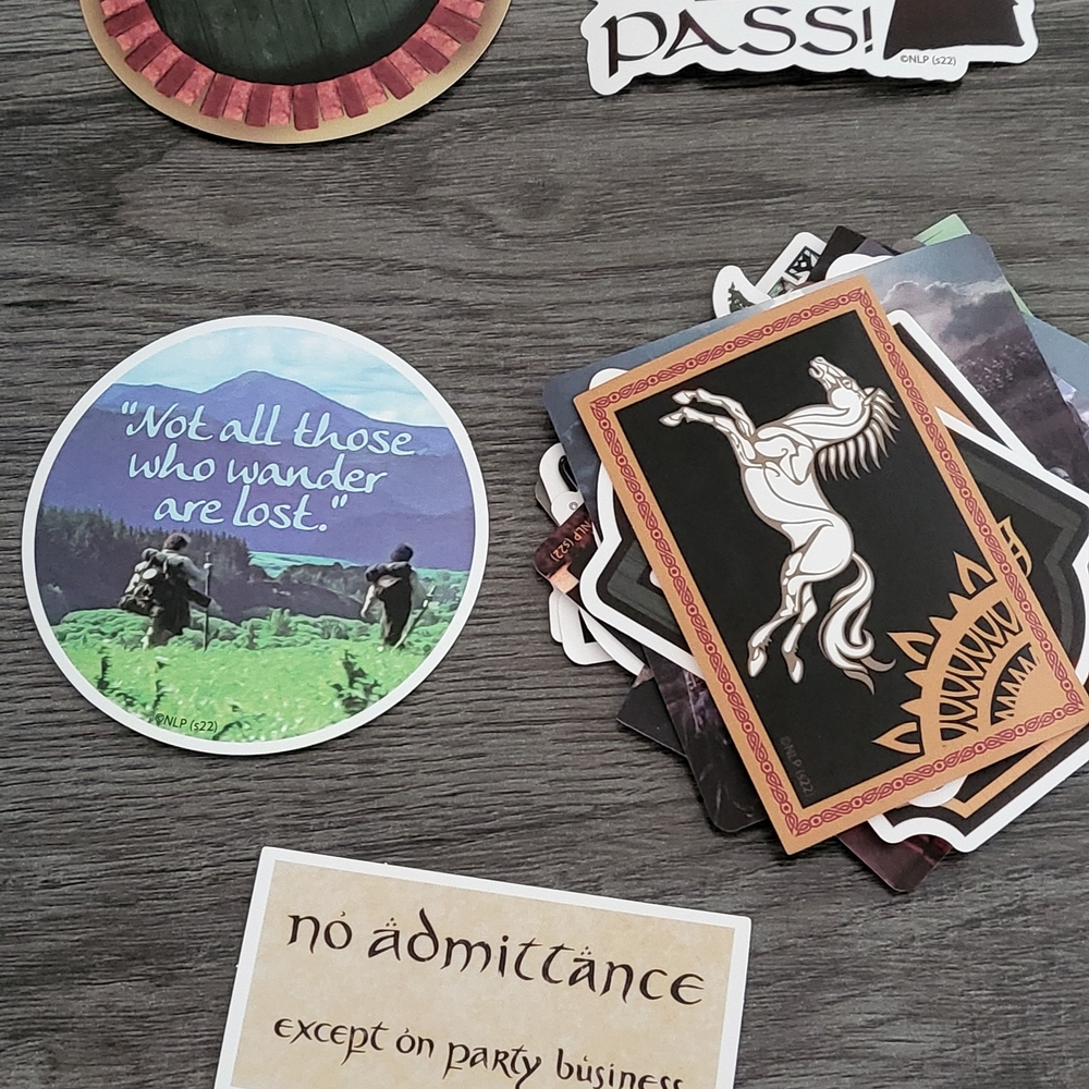Lord Of The Rings Sticker Set & Loot Bags